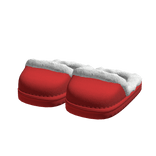 Cozy Winter Slippers - Christmas Santa Red