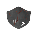 Cracked Mask - Gray & Red