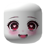 Crazy Love Gaze Valentinres Red Pink Heart Blush