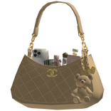 Cream Designer Cute Purse Bag