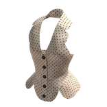 Cream Polka Dot Vest
