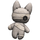 Creepy Broken Cat Doll Back