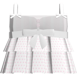 ♡ ꒰ creepy cute coraline button dress white pink