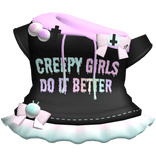 creepy girls do better pastel goth hoodie