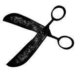 Creepy Horror Dark Shears/ Scissors on head