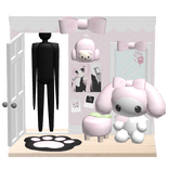  ♡ : creepy pink cutecore avatar background room