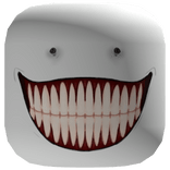 Creepy Wide Grin Face [Institutional White]