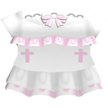 creepycute gothic ouija pink and white dress
