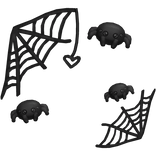 creepycute kawaii halloween spider webs