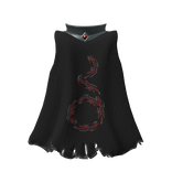 Crimson Dragon Cape - Black & Red
