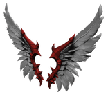 Crimson Fallen Angel Wings