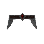 Crimson Gem Waist Belt - Gray & Red