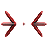 Crimson Onyx Crystal Wings