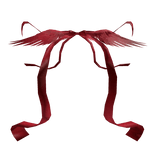 Crimson Red Angel Neck Wings