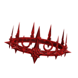 Crimson Red Stellar Hollow Crescent Crown