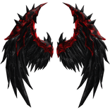 Crimson Shadow Angel Wings