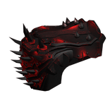 Crimson Spiky Pauldron Right