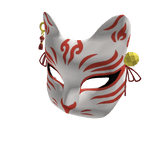 Crimson Spirit Kitsune Mask