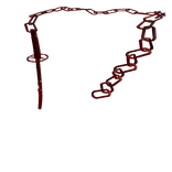 Crimson Sword Chain Neck Accessory