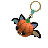 Crochet Pumpkin Bat Keychain