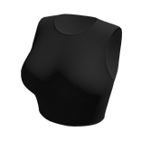 Crop Top Black Basic Tight Baby Baddie Tee Shirt