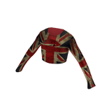 Crop Top England Red Blue Y2k