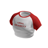 Crop Top Local Celebrity Red
