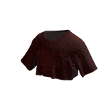 Cropped Baggy Y2K Graphic Tee (Red)