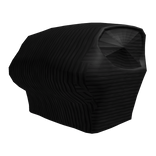 Cropped Black Sweater Woman Chest