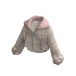 Cropped Puffer Jacket w/ Fur Collar (Beige)