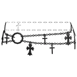 Cross Black Waist Chain 3.0