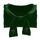 Cross Chrome Y2K Knot Neck Pouch Sweater Green