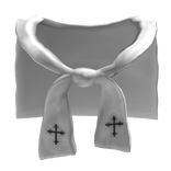 Cross Chrome Y2K Knot Neck Pouch Sweater White