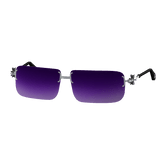 Cross Glasses Purple