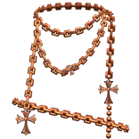 Cross long body chains Chrome Silver