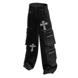 Cross Y2K Cargo Pants Black & White
