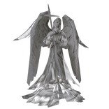 Crying stone angel statue