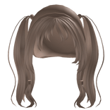 Curled Twirl Pigtails (Milktea)