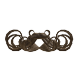 Curly Beard & Mustache (Brown)