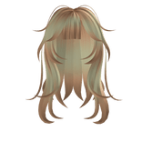 Curly Blonde Hair w/ gradient