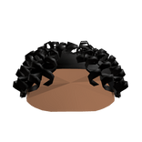 Curly Coils Mid Taper Fade Black Hair