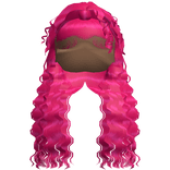 Curly Crimped Beachy Waves (Hot Pink)