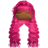 Curly Crimped Beachy Waves (Hot Pink)