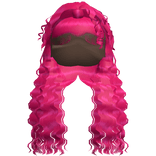 Curly Crimped Beachy Waves (Hot Pink)
