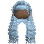 Curly Crimped Beachy Waves (Icy Blue)