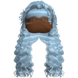 Curly Crimped Beachy Waves (Icy Blue)