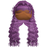 Curly Crimped Beachy Waves (Purple)