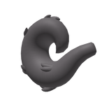 Curly Dog Tail - Dark Grey