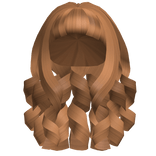 curly hair combo updo in caramel