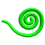 Curly Monkey Tail (Lime Green)